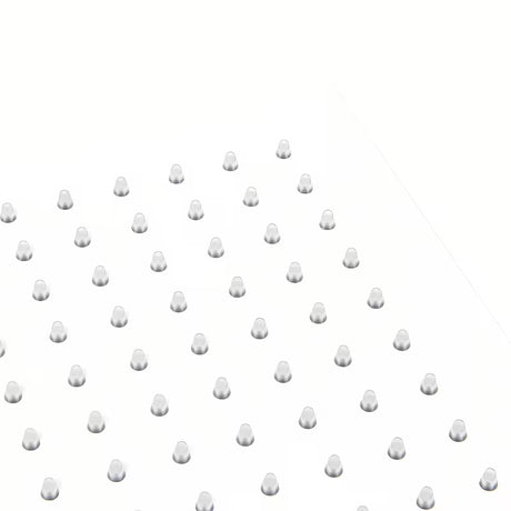 Biała matowa deszczownica  SAT B-Way, kwadratowa 200 x 200 mm, z jednym strumieniem prysznicowym.