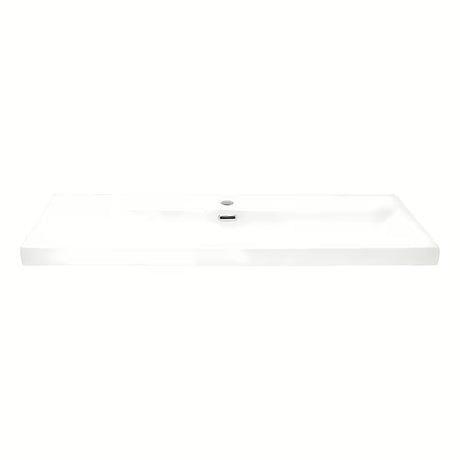 Biała ceramiczna umywalka meblowa SAT B-Way 100,5x46,3 cm z otworem pro baterię pośrodku