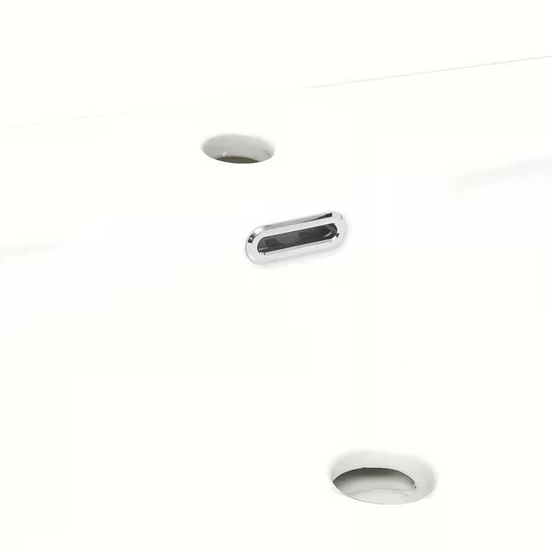 Biała ceramiczna umywalka meblowa SAT B-Way 100,5x46,3 cm z otworem pro baterię pośrodku