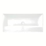 Biała ceramiczna umywalka meblowa SAT B-Way 100,5x46,3 cm z otworem pro baterię pośrodku