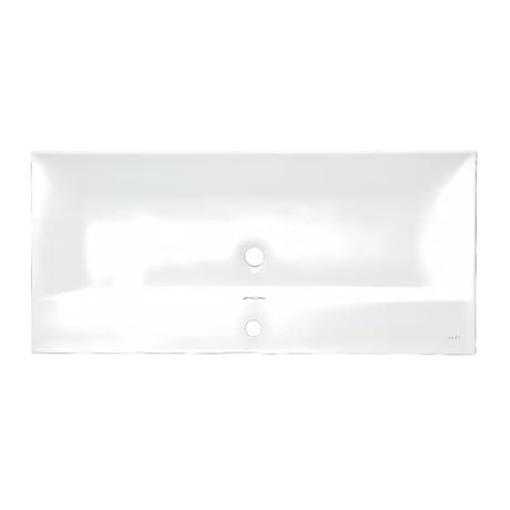 Biała ceramiczna umywalka meblowa SAT B-Way 100,5x46,3 cm z otworem pro baterię pośrodku