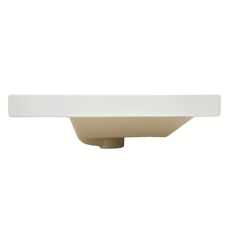 Meblowe umywalka podwójna SAT B-Way 121x46 cm w matowej bieli, z dwoma otworami pro baterię