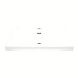 Meblowe ceramiczna umywalka SAT B-Way 60,5x46,5 cm w matowej bieli, z otworem pro na baterię pośrodku