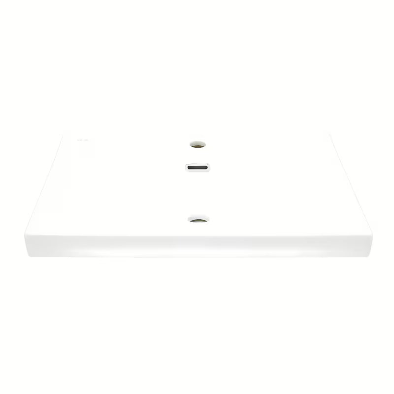 Meblowe ceramiczna umywalka SAT B-Way 60,5x46,5 cm w matowej bieli, z otworem pro na baterię pośrodku