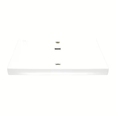Meblowe ceramiczna umywalka SAT B-Way 60,5x46,5 cm w matowej bieli, z otworem pro na baterię pośrodku