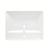 Meblowe ceramiczna umywalka SAT B-Way 60,5x46,5 cm w matowej bieli, z otworem pro na baterię pośrodku
