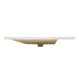 Meblowe umywalka ceramiczna SAT B-Way 81x46 cm w kolorze biały mat z półką po prawej stronie.