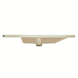 Meblowe umywalka ceramiczna SAT B-Way 81x46 cm w kolorze biały mat z półką po prawej stronie.