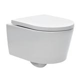 Miska WC Wisząca SAT Brevis w kolorze białym z ukrytym mocowaniem i deską soft Close.