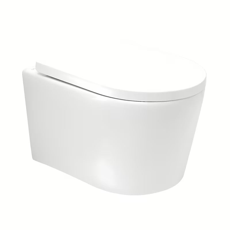 Miska WC Wisząca SAT Brevis w białym kolorze z deską soft Close i z ukrytym mocowaniem.