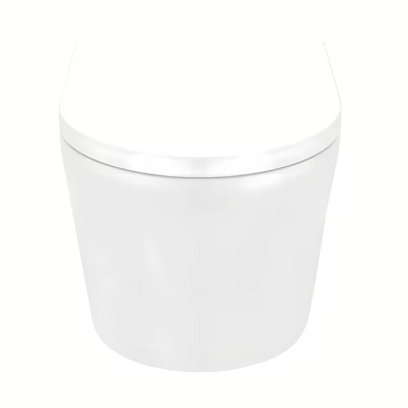 Miska WC Wisząca SAT Brevis w białym kolorze z deską soft Close i z ukrytym mocowaniem.