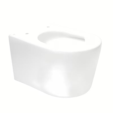 Miska WC Wisząca SAT Brevis w białym kolorze z deską soft Close i z ukrytym mocowaniem.