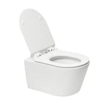 Biała miska WC wisząca SAT Brevis z ukrytym mocowaniem i deską z soft Close