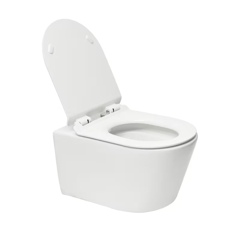 Biała miska WC wisząca SAT Brevis z ukrytym mocowaniem i deską z soft Close