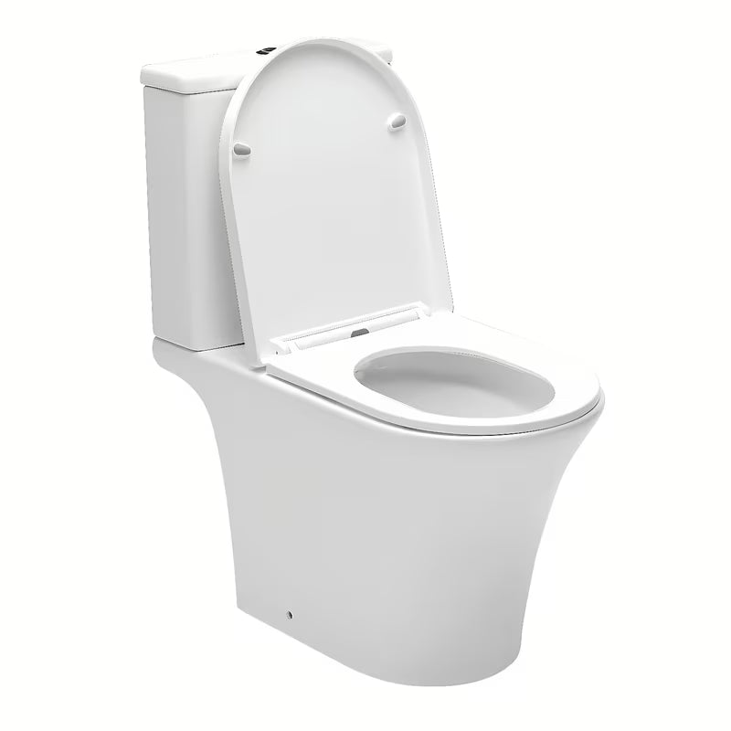 Biała wolnostojący  KOMPAKT wc SAT Brevis ze zbiornikiem, deską soft Close i dwudzielnym spłukiwaniem