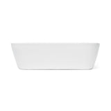 Białe ceramiczne mała umywalka SAT Brevis 43x30 cm bez przelewu z otworem pro na baterię