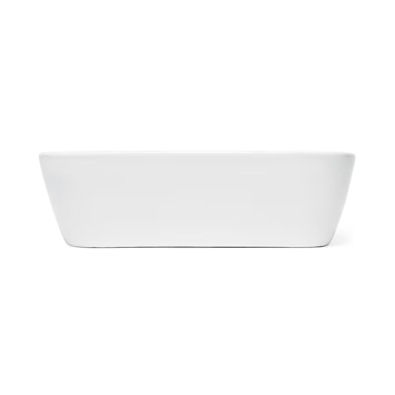 Białe ceramiczne mała umywalka SAT Brevis 43x30 cm bez przelewu z otworem pro na baterię