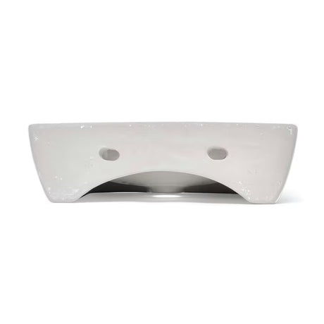 Białe ceramiczne mała umywalka SAT Brevis 43x30 cm bez przelewu z otworem pro na baterię