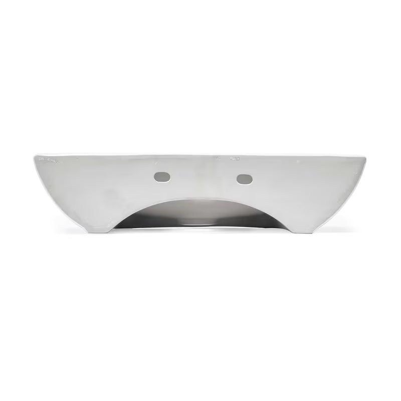 Biała wiszące ceramiczna umywalka SAT Brevis 50x38,5 cm bez przelewu z otworem pro na baterię.