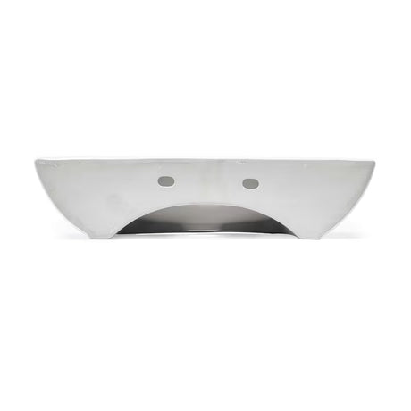Biała wiszące ceramiczna umywalka SAT Brevis 50x38,5 cm bez przelewu z otworem pro na baterię.