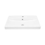 Biała wiszące umywalka ceramiczna SAT Brevis 60x45 cm z przelewem i otworem pro na baterię