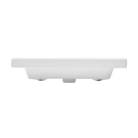 Biała wiszące umywalka ceramiczna SAT Brevis 60x45 cm z przelewem i otworem pro na baterię