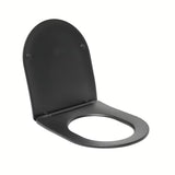 Czarne DESKA sedesowa SAT Brevis z soft Close i EasyLock pro łatwe zdejmowanie