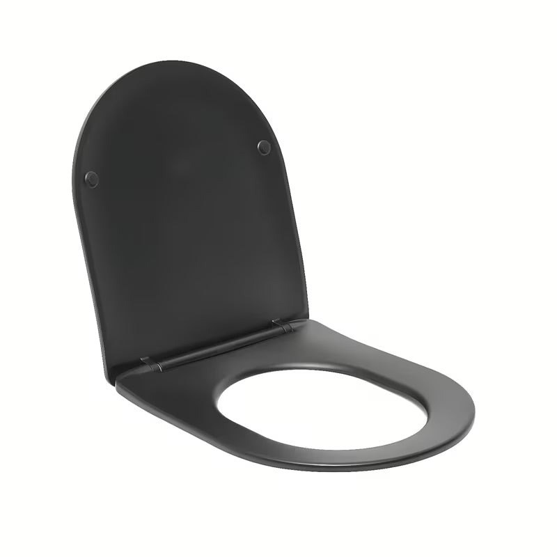 Czarne DESKA sedesowa SAT Brevis z soft Close i EasyLock pro łatwe zdejmowanie