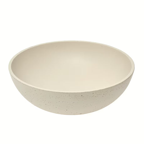 Piaskowa betonowa umywalka nablatowa  SAT Cemento 42x42 cm z cienkimi ściankami