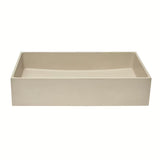 Piaskowa betonowa umywalka nablatowa  SAT Cemento 64x37 cm z cienkimi ściankami