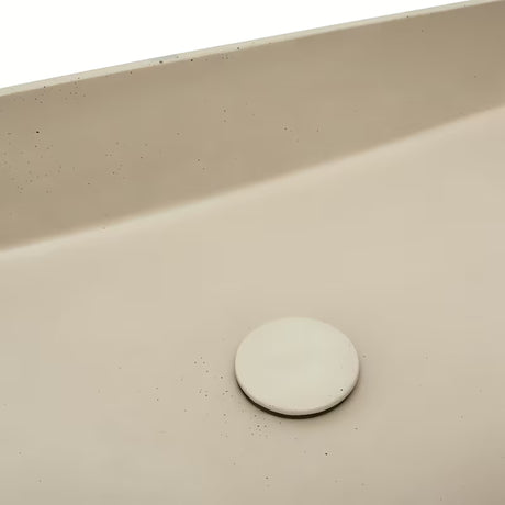 Piaskowa betonowa umywalka nablatowa  SAT Cemento 64x37 cm z cienkimi ściankami