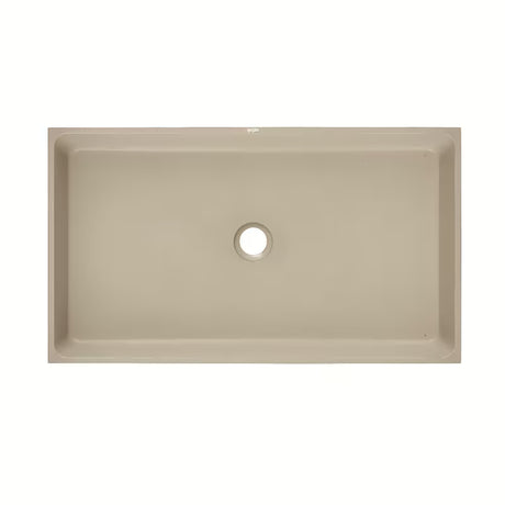 Piaskowa betonowa umywalka nablatowa  SAT Cemento 64x37 cm z cienkimi ściankami