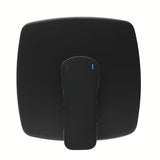 Podtynkowa jednouchwytowa bateria prysznicowa SAT Cube Way w czarnym macie pro nowoczesnej łazienki.