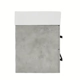 Wisząca szafka łazienkowa z umywalką ceramiczną SAT Cube Way w dekorze beton, 60x46x53 cm.