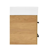 Wisząca szafka łazienkowa z umywalką ceramiczną SAT Cube Way 60x46 cm w dekorze dębu hickory