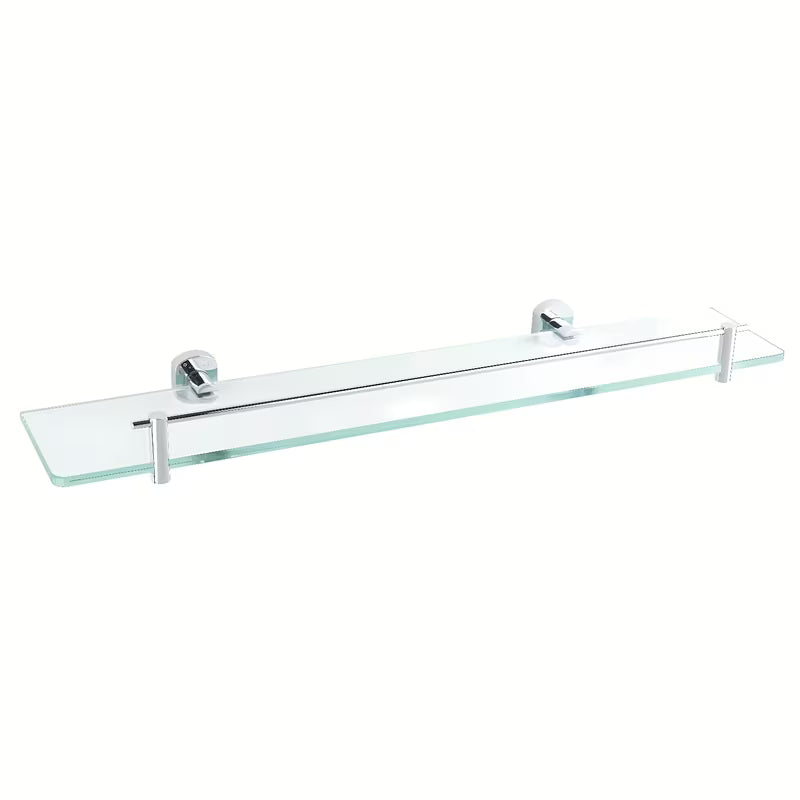 Ścienna półka SAT Cube Way w wykończeniu chrome pro do odkładania akcesoriów higienicznych w łazience.
