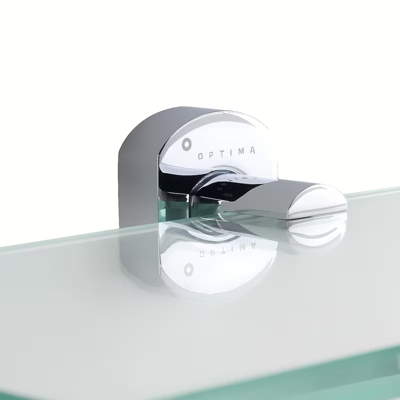 Ścienna półka SAT Cube Way w wykończeniu chrome pro do odkładania akcesoriów higienicznych w łazience.
