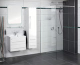 Ścienna półka SAT Cube Way w wykończeniu chrome pro do odkładania akcesoriów higienicznych w łazience.