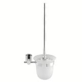 Ścienna SZCZOTKA do Wc SAT Cube Way w wykończeniu chrom z zaokrąglonym designem pro do nowoczesnej łazienki.