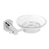 Ścienna mydelniczka SAT Cube Way pro na mydło w kostce w wykończeniu chrome