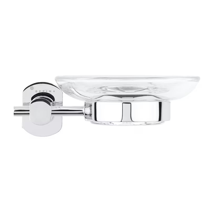 Ścienna mydelniczka SAT Cube Way pro na mydło w kostce w wykończeniu chrome