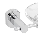 Ścienna mydelniczka SAT Cube Way pro na mydło w kostce w wykończeniu chrome