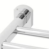 Chromowany ścienny uchwyt na ręczniki SAT Cube Way o zaokrąglonym designie