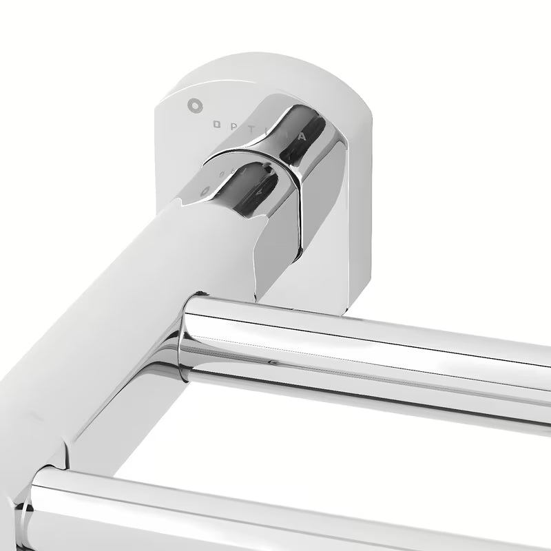 Chromowany ścienny uchwyt na ręczniki SAT Cube Way o zaokrąglonym designie
