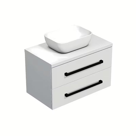 Metalowy uchwyt SAT Cube Way w wykończeniu czarny mat pro meble łazienkowe