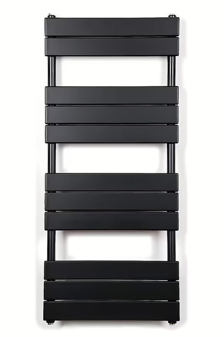Kombinowany grzejnik łazienkowy SAT D 50x113,4 cm w kolorze czarny mat z podłączeniem bocznym