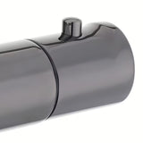 Termostatyczna ścienna bateria wannowa SAT Dark w matowym wykończeniu PVD gun metal bez zestawu prysznicowego.