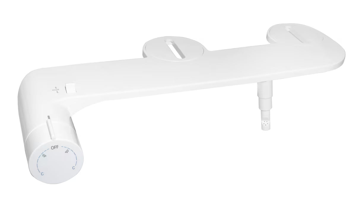Biała nakładka bidetowa SAT Easybidet pro do montażu pod DESKA sedesowa bez podłączenia do prądu.