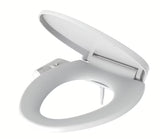 Biała nakładka bidetowa SAT Easybidet pro montaż pod DESKA sedesowa bez podłączenia do prądu.