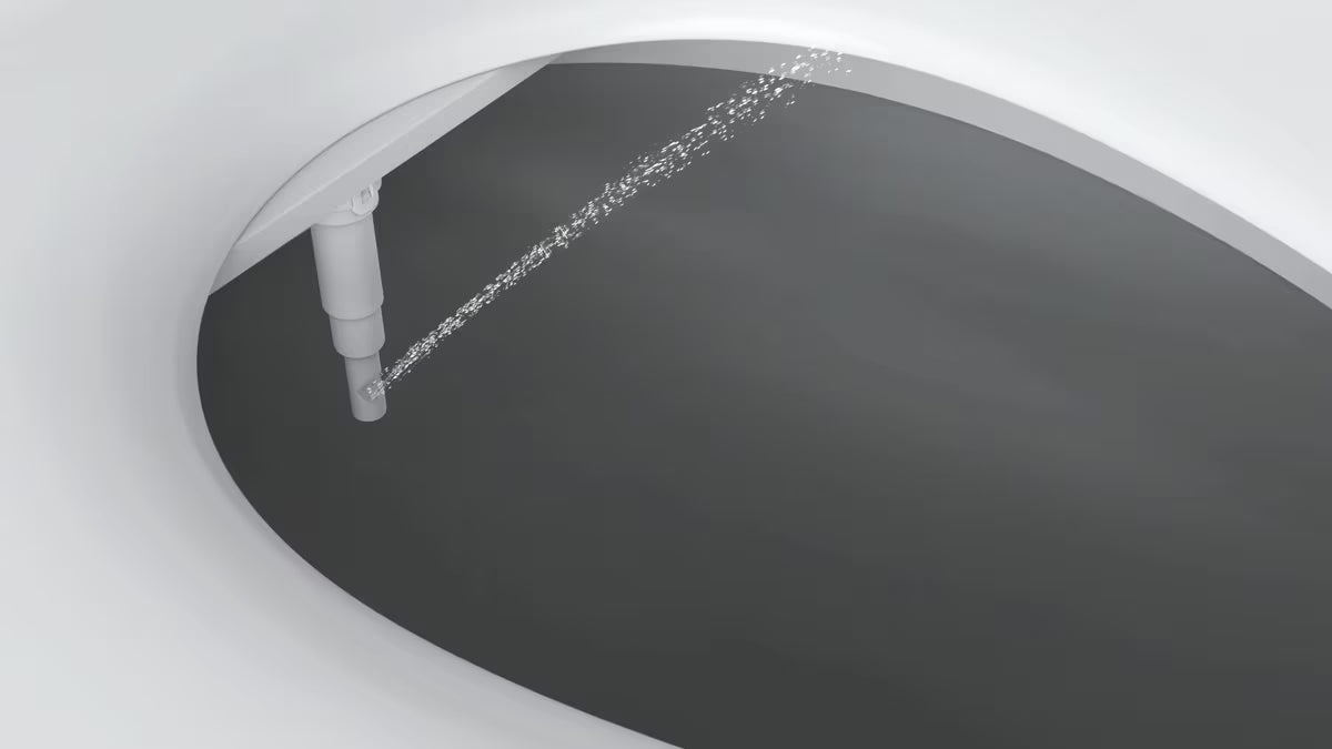 Biała nakładka bidetowa SAT Easybidet pro montaż pod DESKA sedesowa bez podłączenia do prądu.